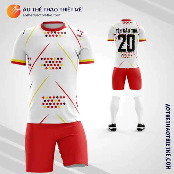 Mẫu quần áo bóng đá Công ty Cổ phần Tập đoàn Xây lắp 1 - Petrolimex màu đỏ V7602