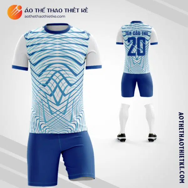 Mẫu quần áo bóng đá Công ty cổ phần Cấp nước Nhơn Trạch xanh nước biển V7562