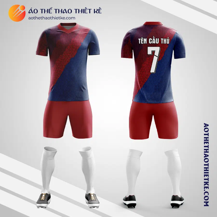 Mẫu quần áo bóng đá Công ty cổ phần Đầu tư và Thương mại Dầu khí Sông Hồng V7754