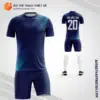 Mẫu quần áo bóng đá Tổng Công ty Bảo hiểm PVI màu xanh tím than V7746