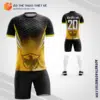 Mẫu quần áo bóng đá họa tiết chim phượng hoàng màu vàng tự thiết kế V3206