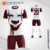 Mẫu quần áo bóng đá họa tiết hình mặt cười tự thiết kế V3201