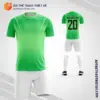 Mẫu quần áo đá bóng Công ty Cổ phần Nước sạch Quảng Trị màu canh nõn chuối V7539