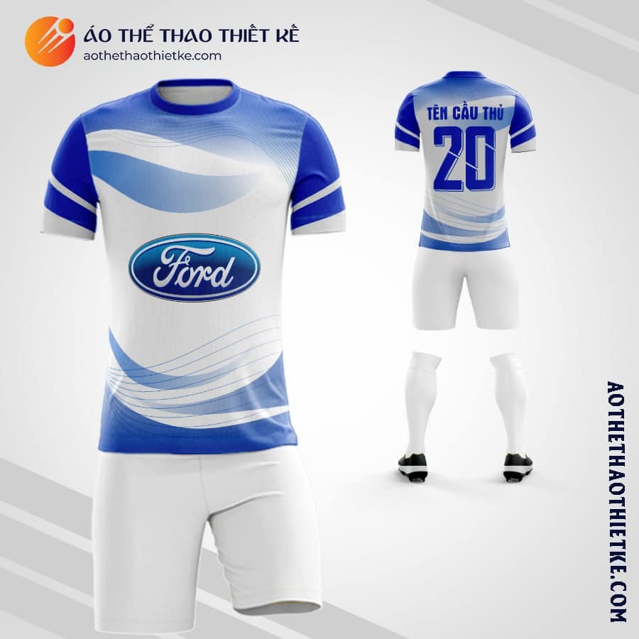 Mẫu áo bóng đá Công ty Ford Việt Nam thiết kế 2023 đẹp V3226