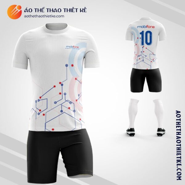 Mẫu áo bóng đá Công ty MobiFone thiết kế 2023 đẹp V3220