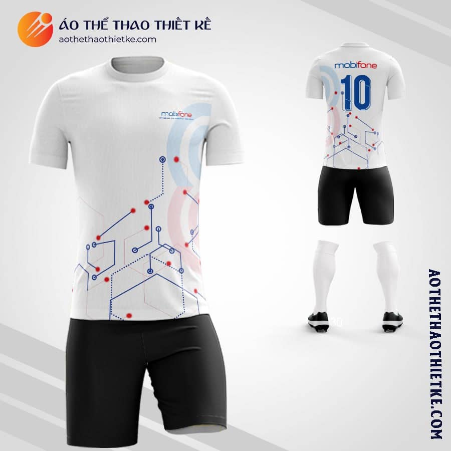 Mẫu áo bóng đá Công ty MobiFone thiết kế 2023 đẹp V3220