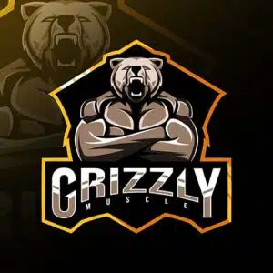 Mẫu logo đội game thủ esport đẹp hình con gấu 217