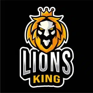 Mẫu logo đội game thủ esport đẹp hình con sư tử 266