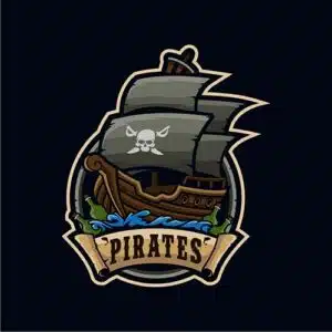 Mẫu logo đội game thủ esport đẹp hình cướp biển 377