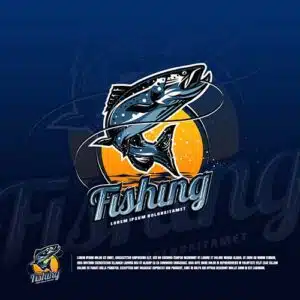 Mẫu logo đội game thủ esport đẹp hình cá 405