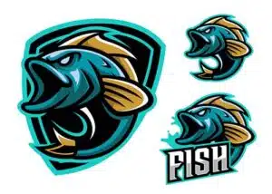 Mẫu logo đội game thủ esport đẹp hình cá 416