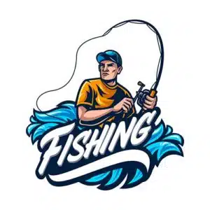 Mẫu logo đội game thủ esport đẹp hình câu cá 477