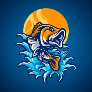 Mẫu logo đội game thủ esport đẹp hình con cá 479