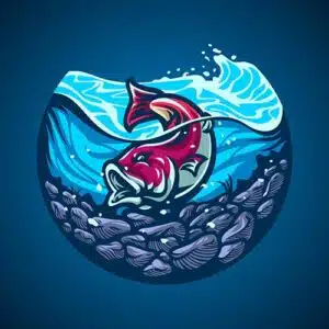 Mẫu logo đội game thủ esport đẹp hình con cá 481