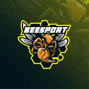 Mẫu logo đội game thủ esport đẹp hình con ong 536