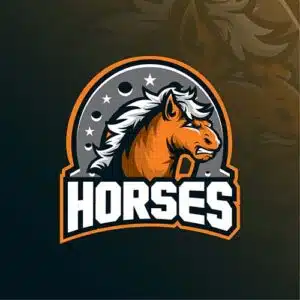 Mẫu logo đội game thủ esport đẹp hình con ngựa 539