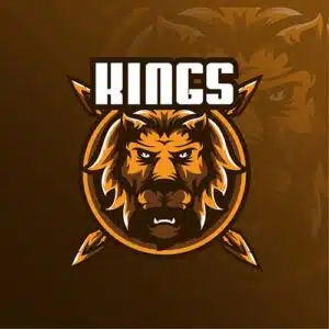Mẫu logo đội game thủ esport đẹp hình con sư tử 563