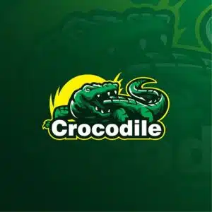 Mẫu logo đội game thủ esport đẹp hình con cá sấu 571