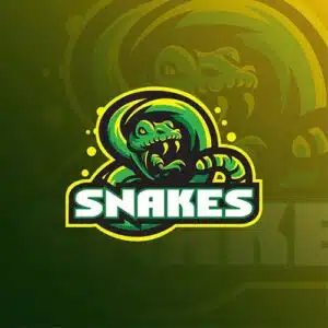 Mẫu logo đội game thủ esport đẹp hình con rắn 583