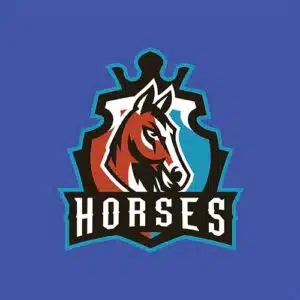 Mẫu logo đội game thủ esport đẹp hình con ngựa 614