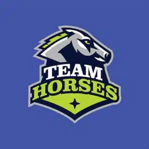 Mẫu logo đội game thủ esport đẹp hình con ngựa 618