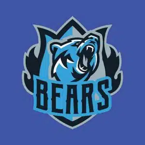 Mẫu logo đội game thủ esport đẹp hình con gấu 636