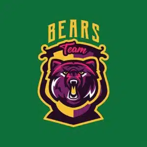 Mẫu logo đội game thủ esport đẹp hình con gấu 640