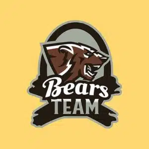 Mẫu logo đội game thủ esport đẹp hình con gấu 641