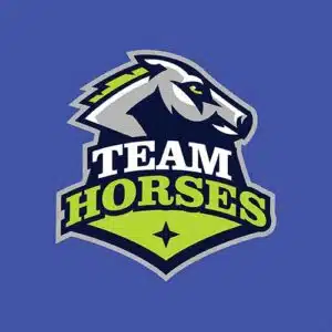Mẫu logo đội game thủ esport đẹp hình con ngựa 651