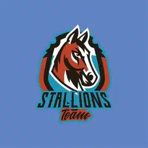 Mẫu logo đội game thủ esport đẹp hình con ngựa 668
