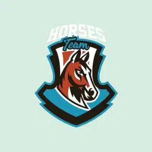 Mẫu logo đội game thủ esport đẹp hình con ngựa 669