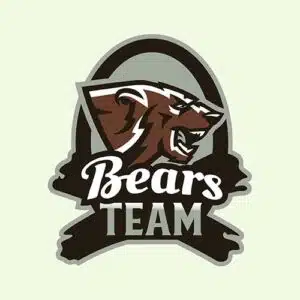 Mẫu logo đội game thủ esport đẹp hình con gấu 671