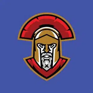 Mẫu logo đội game thủ esport đẹp hình chiến binh kị sỹ hy lạp 694