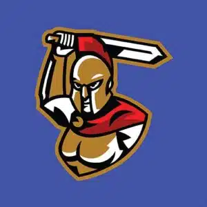 Mẫu logo đội game thủ esport đẹp hình chiến binh kị sỹ hy lạp 695