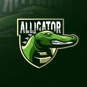 Mẫu logo đội game thủ esport đẹp hình con cá sấu 71