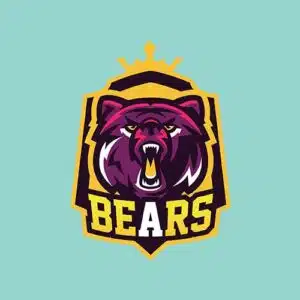 Mẫu logo đội game thủ esport đẹp hình con gấu 743