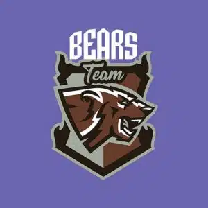 Mẫu logo đội game thủ esport đẹp hình con gấu 745