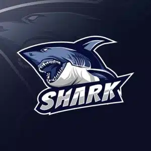 Mẫu logo đội game thủ esport đẹp hình con cá mập 77