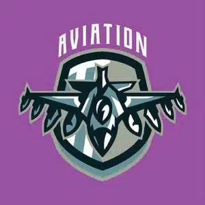 Mẫu logo đội game thủ esport đẹp hình máy bay 791