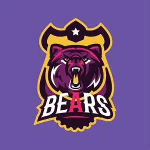 Mẫu logo đội game thủ esport đẹp hình con gấu 799