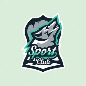 Mẫu logo đội game thủ esport đẹp hình sói 824