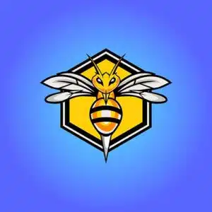 Mẫu logo đội game thủ esport đẹp hình con ong 88