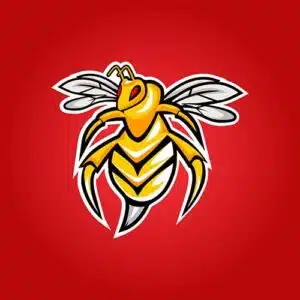 Mẫu logo đội game thủ esport đẹp hình con ong 91