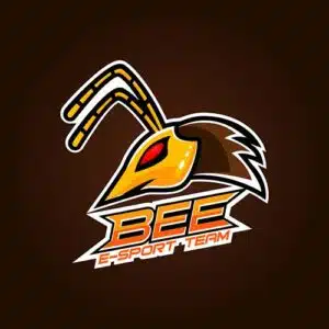 Mẫu logo đội game thủ esport đẹp hình con ong 93