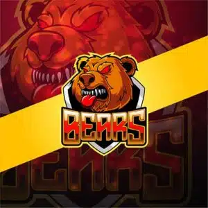 Mẫu logo đội game thủ esport đẹp hình con gấu 95