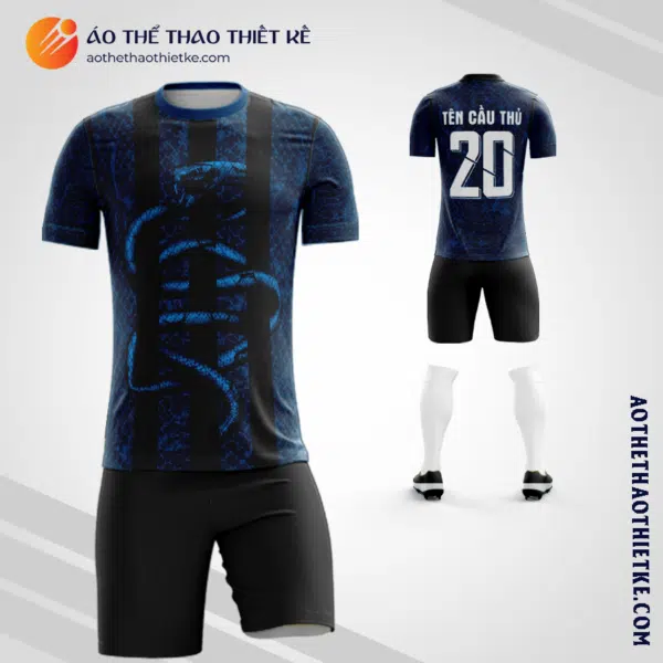 Mẫu đồ thể thao Câu lạc bộ bóng đá Internazionale Milan màu tím than thiết kế V3348