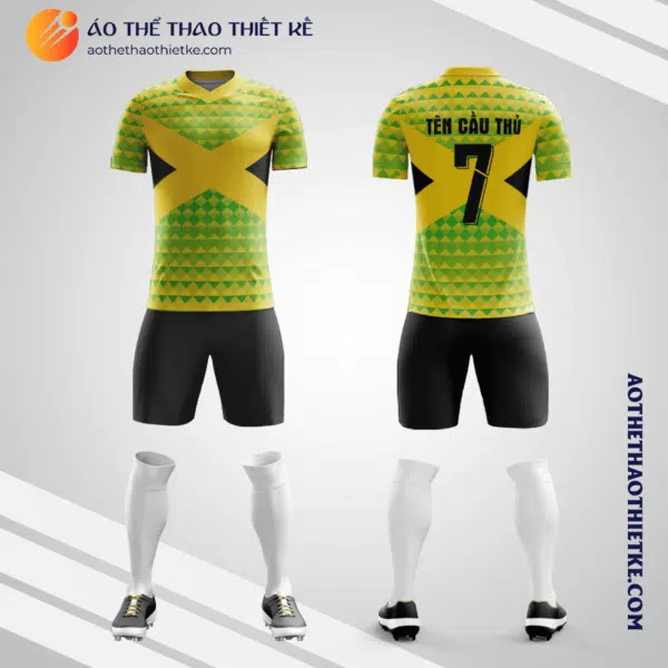 Mẫu quần áo đá banh Đội tuyển Bóng đá Quốc gia Jamaica thiết kế V3480