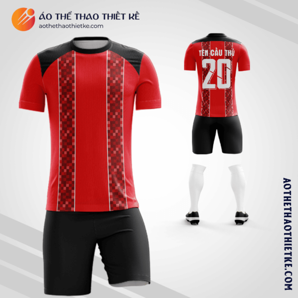 Mẫu quần áo đá bóng Câu lạc bộ Atlético River Plate 2023 màu đỏ thiết kế V3475