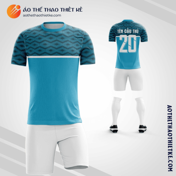 Mẫu quần áo thể thao Câu lạc bộ bóng đá Grêmio 2023 màu xanh da trời thiết kế V3435