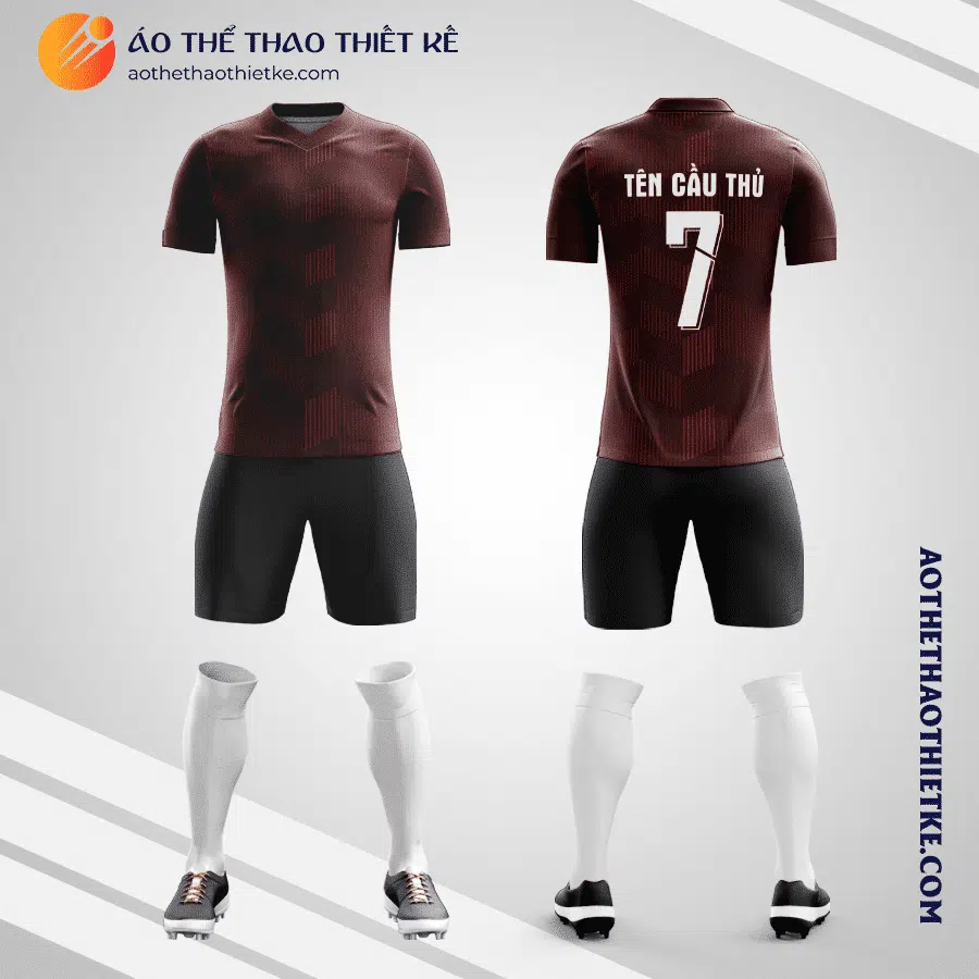 Mẫu quần áo đá bóng Câu lạc Paris Saint-Germain màu nâu thiết kế V3456